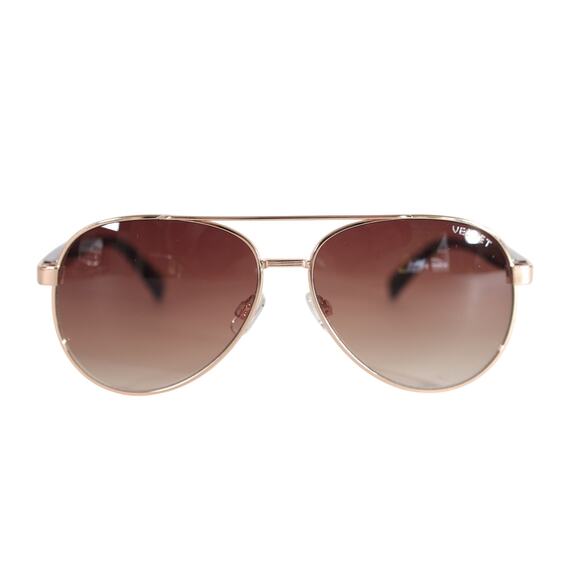 Velvet Eyewear BONNIE Aviator Sunglasses - Gold-Tortoise / Brown Gradient - NWT - Picture 3 of 12